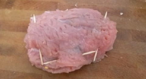Plnený kmotrovský rezeň - krok 2