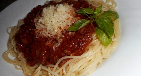 Špagety s masovou omáčkou - krok 1
