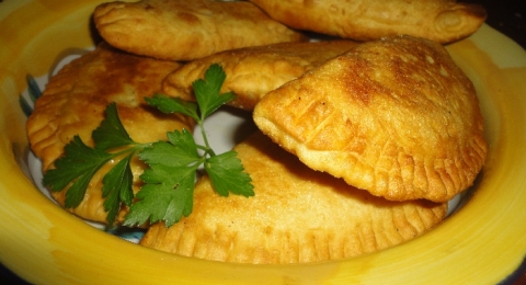 Calzone s klobasovo- zemiakovou plnkou - krok 5