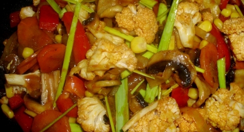 Restovaná zelenina  - krok 1