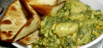 Indické kuře se špenátem / Chicken palak