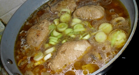 Vepřový závitek na žampionech - krok 3