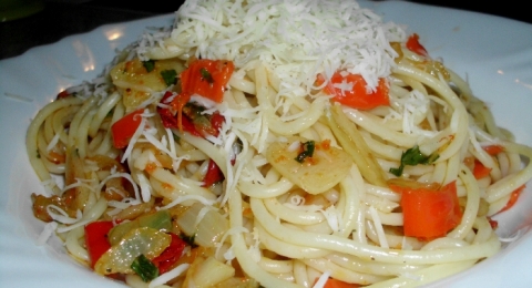 Špagety aglio olio e peperoncino - krok 3