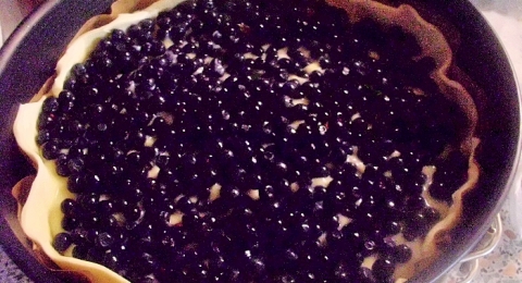 Borůvkový koláč - krok 1