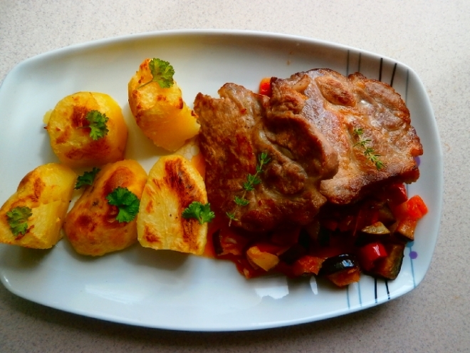 Ratatouille z vepřovým masem 