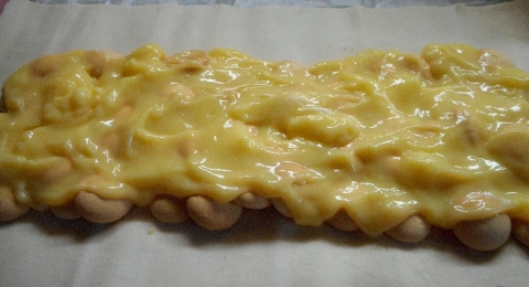 Koláč z listového těsta - krok 1