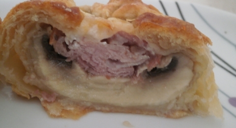 Plněné žampiony v listovém těstě  - krok 1