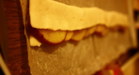 Jabĺčkové ružičky - krok 3