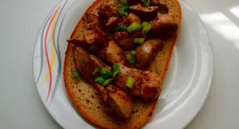 Králičí játra a ledvinky  - krok 1