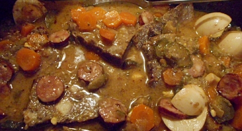 Špikovaný hovězí krk ala ptáček - krok 1