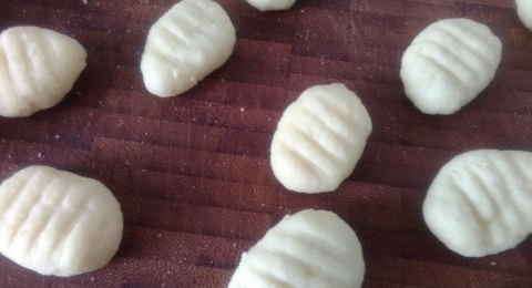 Gnocchi vepřové a špenát  - krok 2